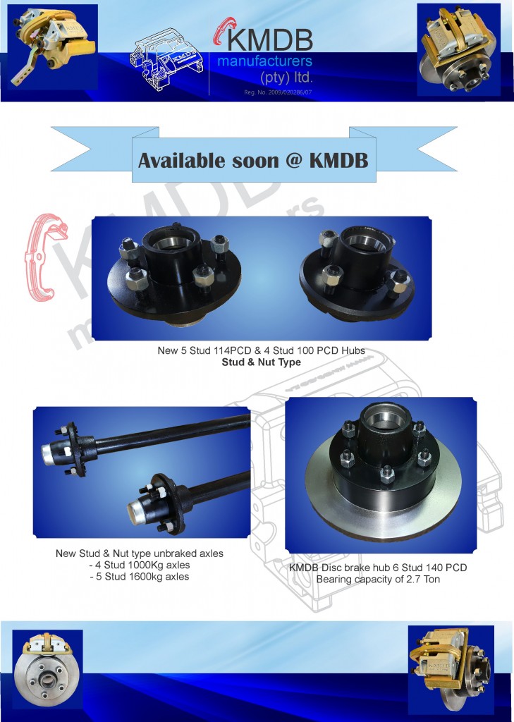 New disc braked hubs for 6 stud axles
